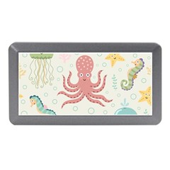 Underwater Seamless Pattern Light Background Funny Memory Card Reader (Mini)