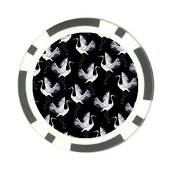 Crane Pattern Poker Chip Card Guard