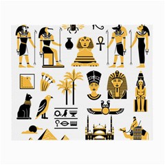 Egypt Symbols Decorative Icons Set Small Glasses Cloth by Wegoenart