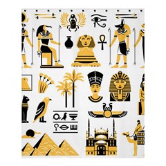 Egypt Symbols Decorative Icons Set Shower Curtain 60  X 72  (medium)  by Wegoenart