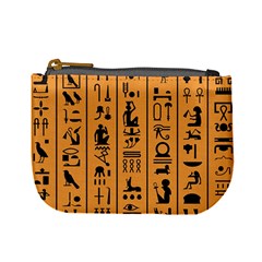 Egyptian Hieroglyphs Ancient Egypt Letters Papyrus Background Vector Old Egyptian Hieroglyph Writing Mini Coin Purse by Wegoenart