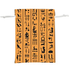 Egyptian Hieroglyphs Ancient Egypt Letters Papyrus Background Vector Old Egyptian Hieroglyph Writing  Lightweight Drawstring Pouch (xl) by Wegoenart