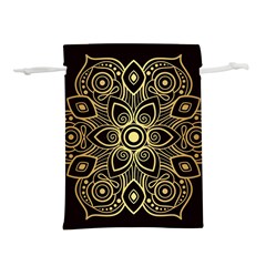 Luxury Golden Mandala Background Lightweight Drawstring Pouch (s)