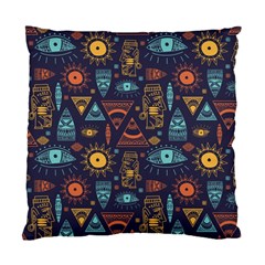 Trendy African Maya Seamless Pattern With Doodle Hand Drawn Ancient Objects Standard Cushion Case (two Sides) by Wegoenart