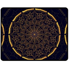 Luxury Mandala Background Fleece Blanket (medium)  by Wegoenart