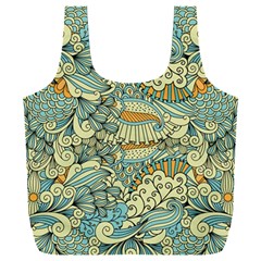 Light Colors Ethnic Decorative Pattern Batik Full Print Recycle Bag (xxxl)