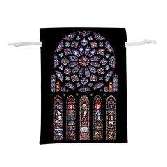 Chartres Cathedral Notre Dame De Paris Amiens Cath Stained Glass Lightweight Drawstring Pouch (s) by Wegoenart