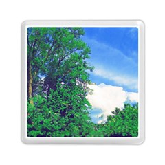 The Deep Blue Sky Memory Card Reader (square) by Fractalsandkaleidoscopes