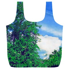 The Deep Blue Sky Full Print Recycle Bag (xxl) by Fractalsandkaleidoscopes