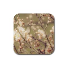 Sakura Flowers, Imperial Palace Park, Tokyo, Japan Rubber Square Coaster (4 Pack)  by dflcprintsclothing