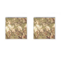 Sakura Flowers, Imperial Palace Park, Tokyo, Japan Cufflinks (Square)