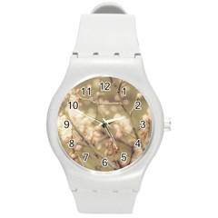 Sakura Flowers, Imperial Palace Park, Tokyo, Japan Round Plastic Sport Watch (m) by dflcprintsclothing