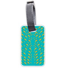 Sakura In Yellow And Colors From The Sea Luggage Tag (two Sides) by pepitasart