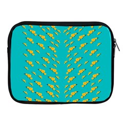 Sakura In Yellow And Colors From The Sea Apple Ipad 2/3/4 Zipper Cases by pepitasart