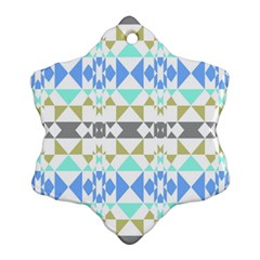 Multicolored Geometric Pattern Ornament (snowflake) by dflcprintsclothing