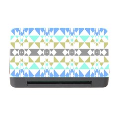 Multicolored Geometric Pattern Memory Card Reader With Cf by dflcprintsclothing