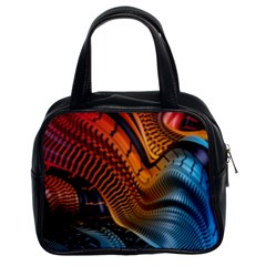 3d Rainbow Choas Classic Handbag (two Sides) by Sparkle