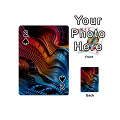 3d Rainbow Choas Playing Cards 54 Designs (mini) by Sparkle