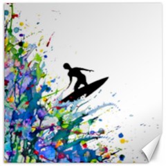 Nature Surfing Canvas 12  X 12  by Sparkle