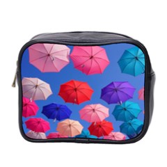 Rainbow Umbrella Mini Toiletries Bag (two Sides) by Sparkle