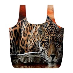 Nature With Tiger Full Print Recycle Bag (l)