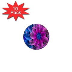 Fractal Flower 1  Mini Magnet (10 Pack)  by Sparkle