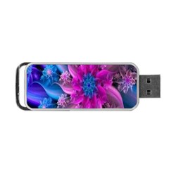 Fractal Flower Portable Usb Flash (two Sides) by Sparkle