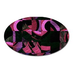 Random Design Oval Magnet by Sparkle