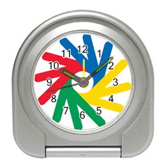 Logo Of Deaflympics Travel Alarm Clock by abbeyz71