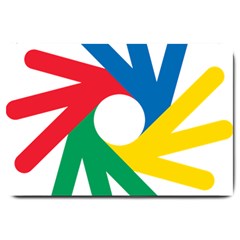 Logo Of Deaflympics Large Doormat  by abbeyz71