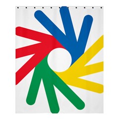 Logo Of Deaflympics Shower Curtain 60  X 72  (medium)  by abbeyz71