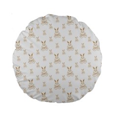 Happy Easter Motif Print Pattern Standard 15  Premium Round Cushions