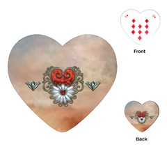 Wonderful Elegant Heart Playing Cards Single Design (heart) by FantasyWorld7