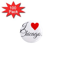 I Heart Chicago  1  Mini Magnets (100 Pack)  by FunnyStatementsandSlogans