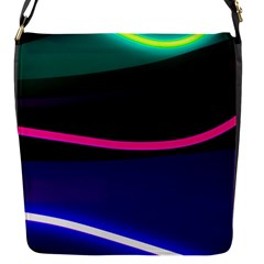 Neon Wonder Flap Closure Messenger Bag (s) by essentialimage