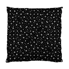 Black And White Intricate Geometric Print Standard Cushion Case (one Side) by dflcprintsclothing