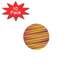 Colorful Strips 1  Mini Buttons (10 Pack) 