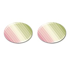 Pink Green Cufflinks (oval) by Sparkle