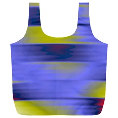 Blue Strips Full Print Recycle Bag (xxl) by Sparkle