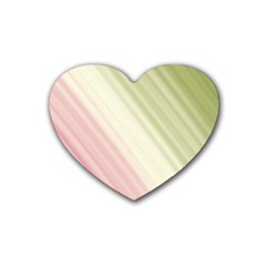 Pink Green Heart Coaster (4 Pack)  by Sparkle