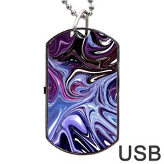 Galaxy Dog Tag Usb Flash (one Side) by Sparkle