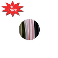 Satin Strips 1  Mini Magnet (10 Pack) 