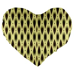 Mirrors Large 19  Premium Flano Heart Shape Cushions by Sparkle