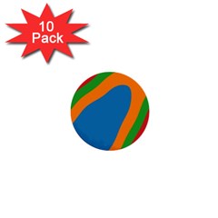 Rainbow Road 1  Mini Buttons (10 Pack) 