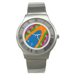 Rainbow Road Stainless Steel Watch by Sparkle