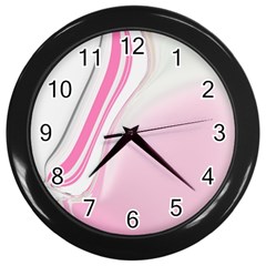 Modern Pink Wall Clock (black) by Sparkle