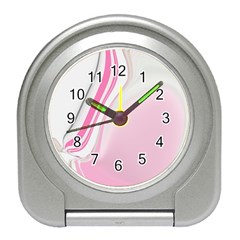 Modern Pink Travel Alarm Clock by Sparkle