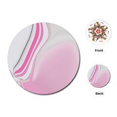 Modern Pink Playing Cards Single Design (round) by Sparkle