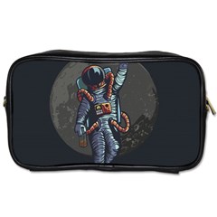 Illustration Drunk Astronaut Toiletries Bag (two Sides) by Vaneshart