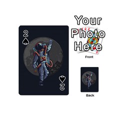 Illustration Drunk Astronaut Playing Cards 54 Designs (mini) by Vaneshart